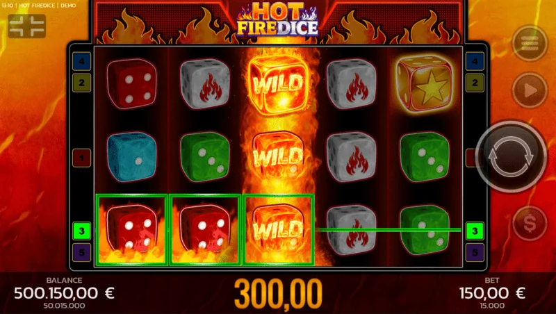 Hot Fire Dice - Thắng lớn thông qua Random Wilds